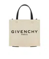 Givenchy Cabas G-tote Mini En Toile In Nude