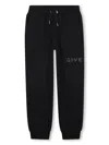 Givenchy Kids Logo Print Joggers In Black