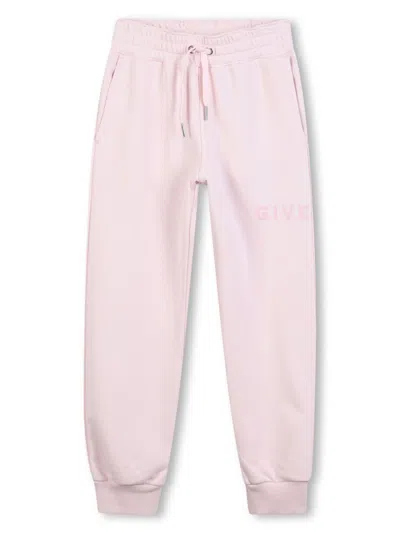 Givenchy Kids' Logo-print Track Pants In Pink