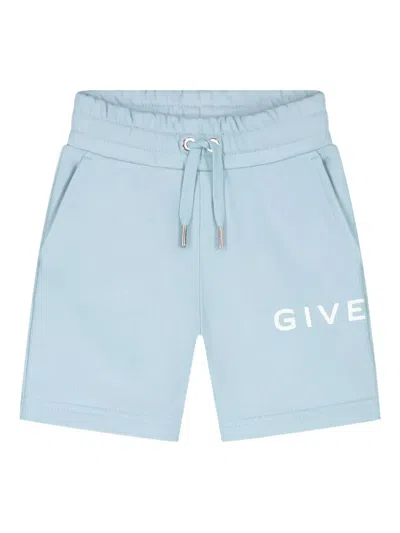 GIVENCHY LOGO-PRINT TRACK SHORTS