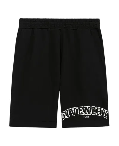 Givenchy Logo-print Track Shorts In Black