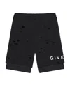 Givenchy Logo-print Track Shorts In Black