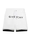 Givenchy Logo-print Track Shorts In White
