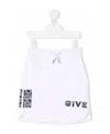 Givenchy Logo-print Track Skirt In White