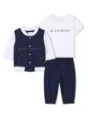 Givenchy Logo-print Tracksuit Set In Blue