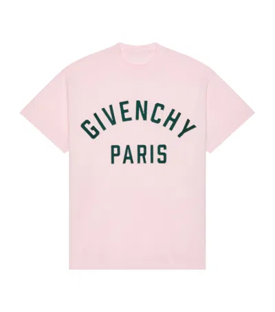 Givenchy Logo Print T-shirt In Pink