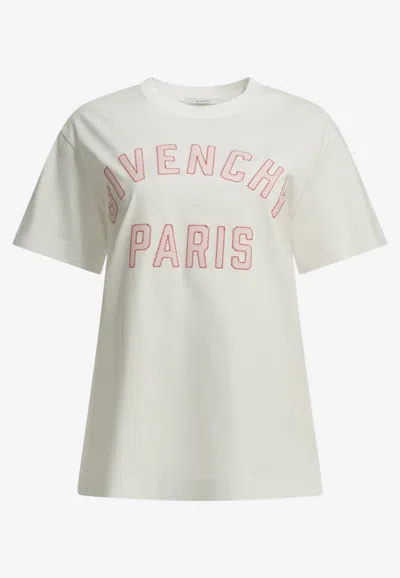 Givenchy Logo Print T-shirt In White
