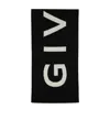 Givenchy Reversible Logo-intarsia Scarf In Black