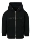Givenchy Logo-print Zip-up Hoodie In Black