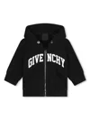 Givenchy Logo-print Zip-up Hoodie In Black
