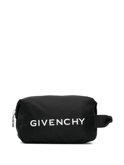 Givenchy Kulturbeutel Mit Logo-print In Schwarz