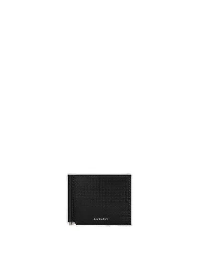 Givenchy Leather Tri-fold Wallet In Black