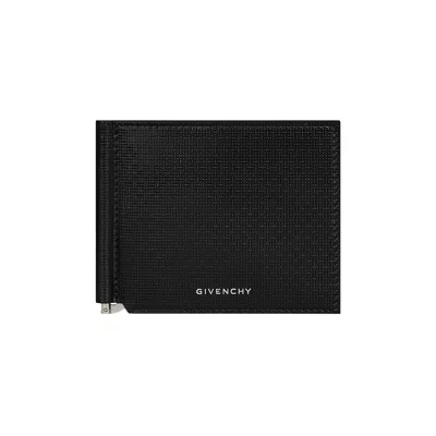 Pre-owned Givenchy Logo Printed Bill Clip Wallet 'black' | Men's Size Onesize
