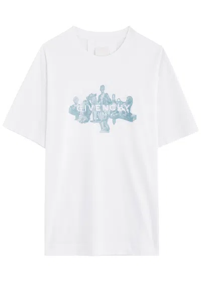 GIVENCHY GIVENCHY LOGO PRINTED COTTON T-SHIRT