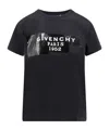 Givenchy Crew-neck Short Sleeve Graphic Cotton T-shirt In Black