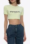 Givenchy Logo-printed Crewneck T-shirt In Green