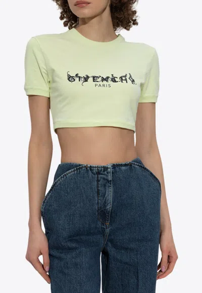 GIVENCHY LOGO-PRINTED CREWNECK T-SHIRT