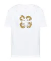 Givenchy 4g Leopard Print T-shirt In White