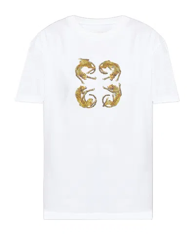 GIVENCHY GIVENCHY LOGO PRINTED CREWNECK T-SHIRT