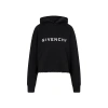GIVENCHY GIVENCHY LOGO PRINTED CROPPED HOODIE