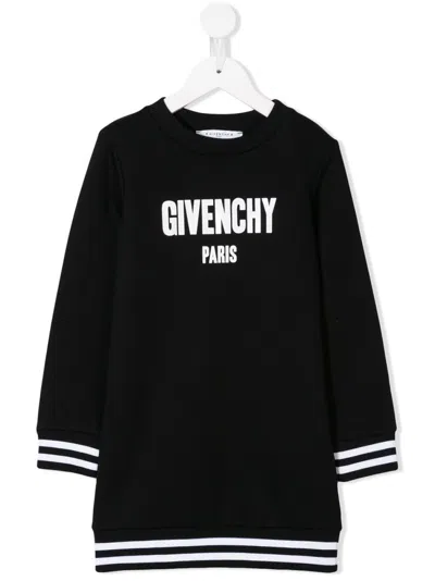 Givenchy Logo Printed Dress In Black