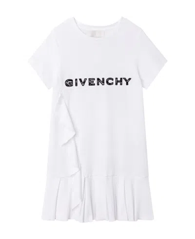 Givenchy Logo Printed Dress In White