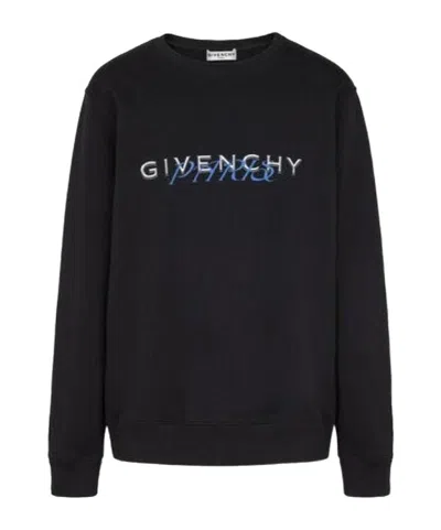 Givenchy Logo Printed Hoodie In Black