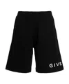 Givenchy Logo Print Bermuda Shorts In Black