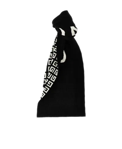 Givenchy Logo Printed Scarf In White/black