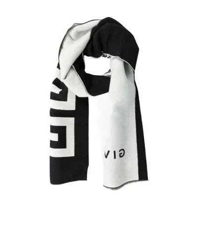 Givenchy Logo Printed Scarf In Black