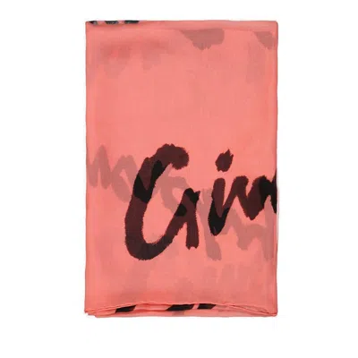 Givenchy Logo Printed Scarf In Red