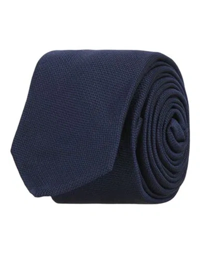 Givenchy Logo Printed Silk Tie Man Ties & Bow Ties Blue Size - Silk