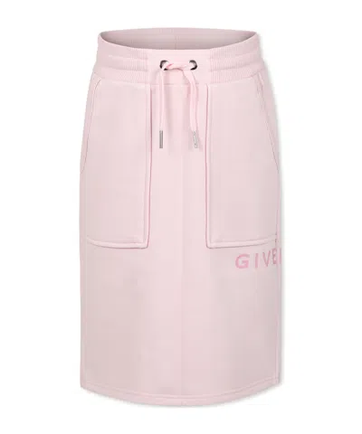 Givenchy Logo Printed Skirt In Pink