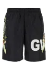 GIVENCHY GIVENCHY LOGO PRINTED SWIM SHORTS