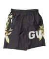 Givenchy Logo Printed Swim Shorts In Black