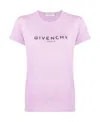 Givenchy Logo Printed T-shirt In Purple