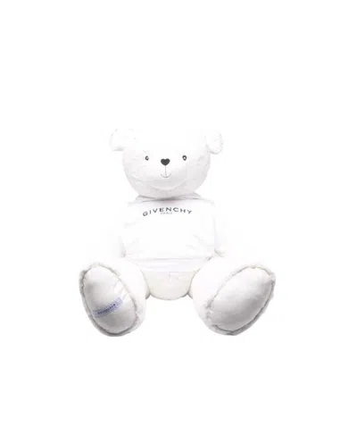 Givenchy Logo Printed Teddy Bear In White
