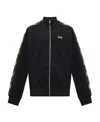 Givenchy Logo Printed Zipped Sweatshirt In Black