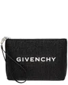 Givenchy Raffia Travel Pouch In Black
