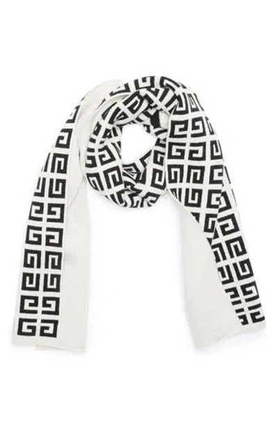 Givenchy Logo Reversible Muffler Scarf College Reversible Muffler Scarf In Brown