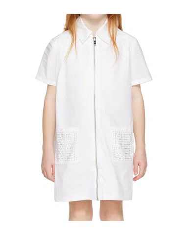 Givenchy Logo Rhinestone Dress In White