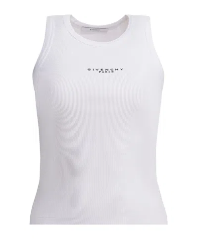 GIVENCHY GIVENCHY LOGO RIBBED TANK TOP