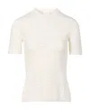 Givenchy Logo Round Collar And Short Sleeves In Off White