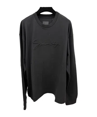 Givenchy Logo Round-neck Sweater In Black