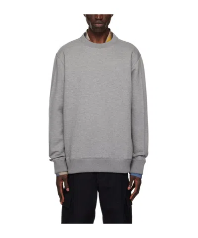 Givenchy Logo Round-neck Sweater In Gray