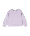 Givenchy Logo Round Neck Sweater In Purple