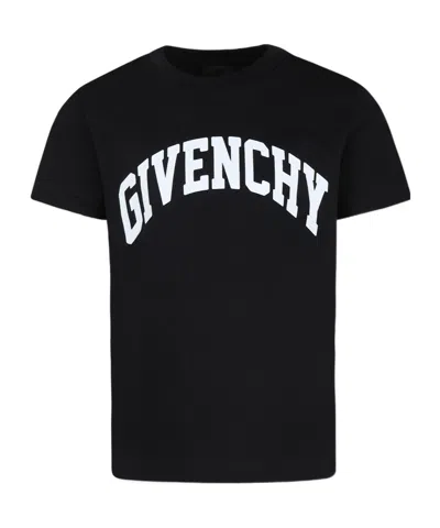 Givenchy Logo Round-neck T-shirt In Black