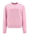 Givenchy Logo Round-necked Sweater In Pink