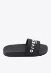 GIVENCHY LOGO RUBBER SLIDES