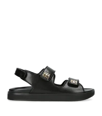 Givenchy 4g Adjustable Slingback Sandal In Black